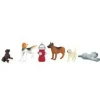 Williams 33158 Dogs with Fire Hydrant Figures (Set of 6) - Model Train Junction: Quality Parts and Art Supplies Best