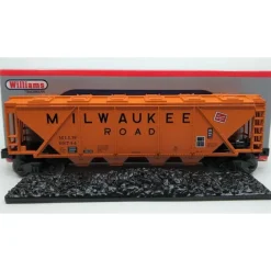Williams 47606 O Scale Milwaukee Road 4-Bay Hopper #98744 - Model Train Junction: Quality Parts and Art Supplies New