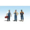 Woodland Scenics A2549 G Scenic Accents Three Train Mechanic Figures (Set of 4) - Model Train Junction: Quality Parts and Art Supplies New
