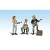 Woodland Scenics A2546 G Scenic Accents Pickin' and Grinnin' Figures (Set of 5) - Model Train Junction: Quality Parts and Art Supplies Clearance