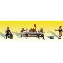 Woodland Scenics A1935 HO Backyard Birthday Party Figures (Set of 4) - Model Train Junction: Quality Parts and Art Supplies Best