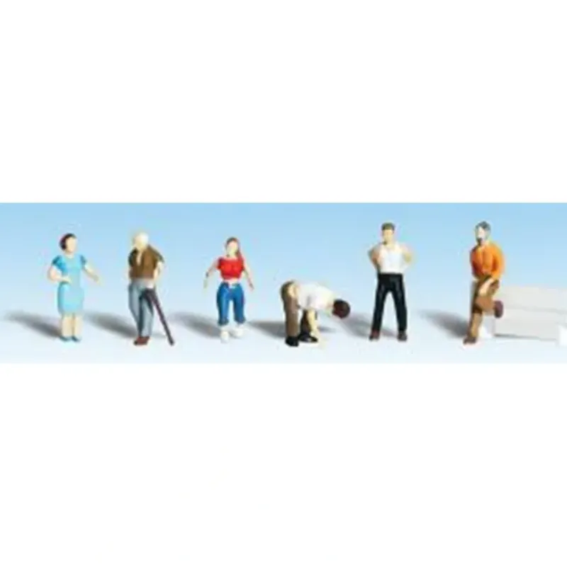 Woodland Scenics A1824 HO Ordinary People Scenic Accents Figures (Set of 6) - Model Train Junction: Quality Parts and Art Supplies Hot