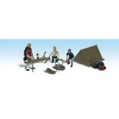 Woodland Scenics A1917 HO Scenic Accents Camper Figures (Set of 8) - Model Train Junction: Quality Parts and Art Supplies New