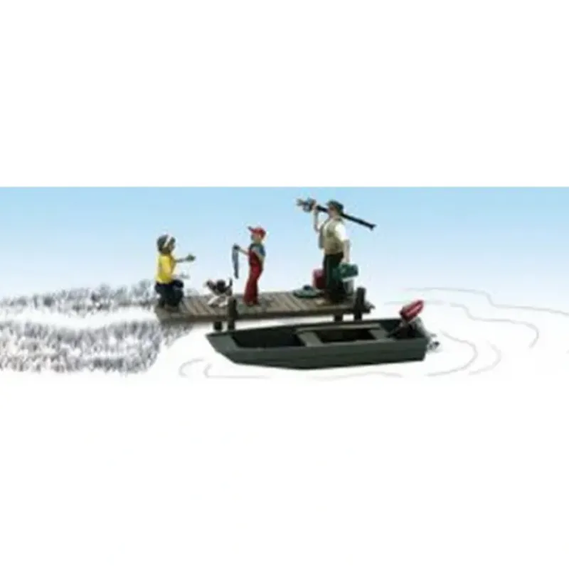 Woodland Scenics A1923 HO Scenic Accents Family Fishing Figures (Set of 5) - Model Train Junction: Quality Parts and Art Supplies Online