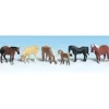 Woodland Scenics A1862 HO Scenic Accents Farm Horse Figures (Set of 6) - Model Train Junction: Quality Parts and Art Supplies Hot