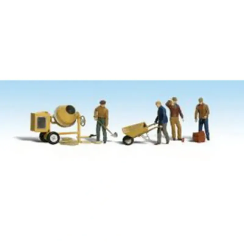 Woodland Scenics A1901 HO Scenic Accents Masonry Worker Figures (Set of 11) - Model Train Junction: Quality Parts and Art Supplies Sale
