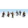 Woodland Scenics A1933 HO Scenic Accents Miner Figures (Set of 6) - Model Train Junction: Quality Parts and Art Supplies Clearance