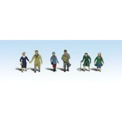 Woodland Scenics A1900 HO Scenic Accents Couples in Coat Figures (Set of 6) - Model Train Junction: Quality Parts and Art Supplies New