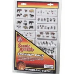 Woodland Scenics A2051 HO Scenic Accents Economy Pack - Assorted Farm Set - Model Train Junction: Quality Parts and Art Supplies Best