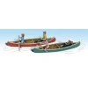 Woodland Scenics A1918 HO Scenic Accents Canoers & Canoe Set - Model Train Junction: Quality Parts and Art Supplies Sale