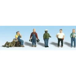 Woodland Scenics A1867 HO Scenic Accents Factory Worker Figures (Set of 7) - Model Train Junction: Quality Parts and Art Supplies New