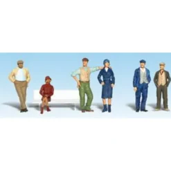 Woodland Scenics A1872 HO Scenic Accents Bystander Figures (Set of 6) - Model Train Junction: Quality Parts and Art Supplies New