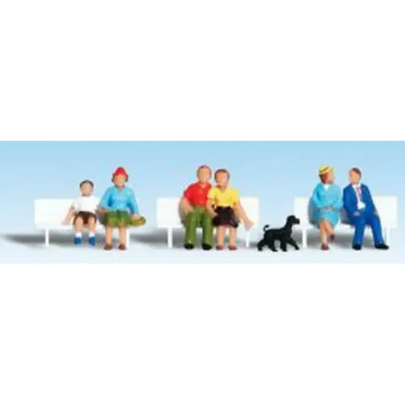 Woodland Scenics A1834 HO Seated People Figures (Set of 6) - Model Train Junction: Quality Parts and Art Supplies Sale