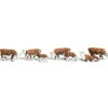 Woodland Scenics A2144 N Scenic Accents Hereford Cow Figures (Set of 11) - Model Train Junction: Quality Parts and Art Supplies Best