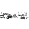 Woodland Scenics A2212 N Scenic Accents Garage Treasures (Set of 13) - Model Train Junction: Quality Parts and Art Supplies Discount