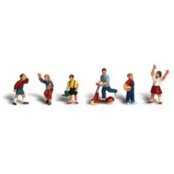 Woodland Scenics A2182 N Scenic Accents Children Figures (Set of 6) - Model Train Junction: Quality Parts and Art Supplies New