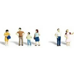 Woodland Scenics A2125 N Scenic Accents Window Shopper Figures (Set of 6) - Model Train Junction: Quality Parts and Art Supplies Clearance