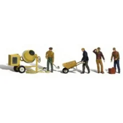 Woodland Scenics A2173 N Scenic Accents Masonry Worker Figures (Set of 11) - Model Train Junction: Quality Parts and Art Supplies Outlet