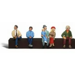 Woodland Scenics A2190 N Scenic Accents Seated Passenger Figures (Set of 6) - Model Train Junction: Quality Parts and Art Supplies Best