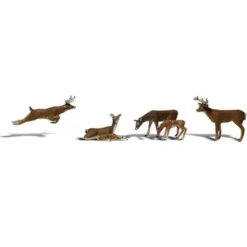 Woodland Scenics A2738 O Scenic Accents Deer Figures (Set of 6) - Model Train Junction: Quality Parts and Art Supplies Discount