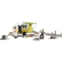 Woodland Scenics AS5341 N AutoScenes Ma & Pa's Trailer Haven (Pack of 8) - Model Train Junction: Quality Parts and Art Supplies Hot