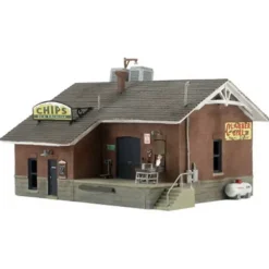 Woodland Scenics BR4927 N Built-&-Ready Chip's Ice House Building - Model Train Junction: Quality Parts and Art Supplies Outlet