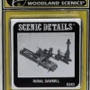 Woodland Scenics D243 HO Scenic Details Rural Sawmill Kit - Model Train Junction: Quality Parts and Art Supplies Discount