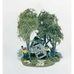 Woodland Scenics M108 HO Mini-Scene Outhouse Mischief Kit - Model Train Junction: Quality Parts and Art Supplies Discount