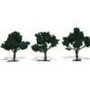 Woodland Scenics TR1508 N/HO/O 3"-4" Dark Green Realistic Trees (Pack of 3) - Model Train Junction: Quality Parts and Art Supplies Hot