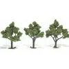 Woodland Scenics TR1509 4" - 5" Light Green Realistic Trees (Pack of 3) - Model Train Junction: Quality Parts and Art Supplies Discount