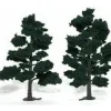 Woodland Scenics TR1517 6" - 7" Dark Green Realistic Trees (Pack of 2) - Model Train Junction: Quality Parts and Art Supplies Discount