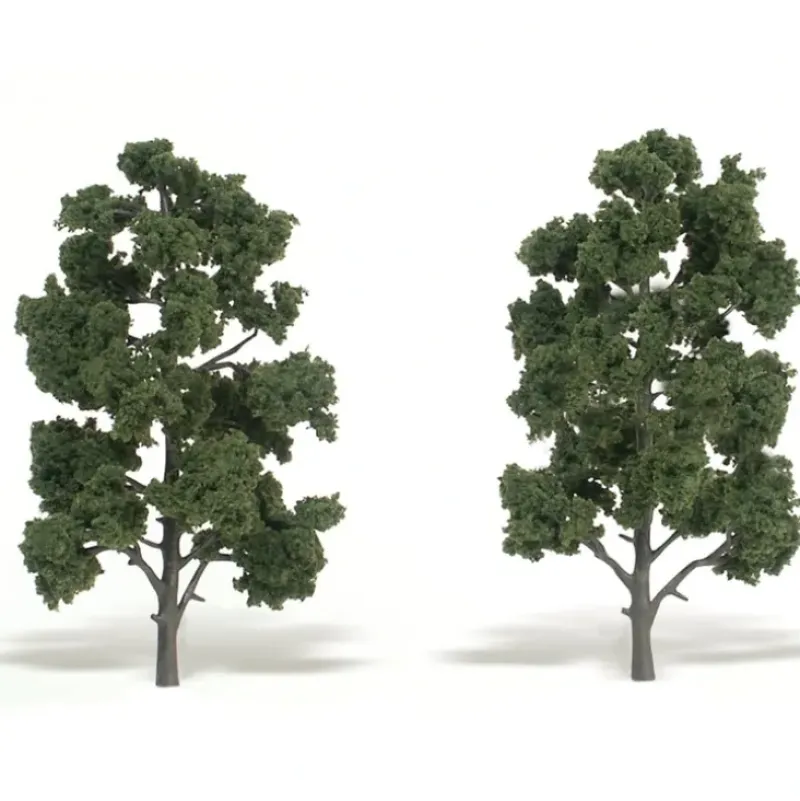 Woodland Scenics TR1519 8" - 9" Medium Green Realistic Trees (Pack of 2) - Model Train Junction: Quality Parts and Art Supplies Online