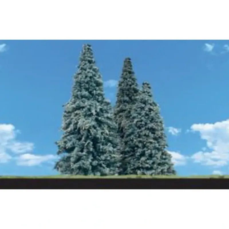 Woodland Scenics TR3566 2" - 3.5" Blue Needle Trees (Pack of 5) - Model Train Junction: Quality Parts and Art Supplies Discount