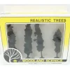 Woodland Scenics TR1061 4" - 6" Conifer Green Realistic Trees (Pack of 4) - Model Train Junction: Quality Parts and Art Supplies Best