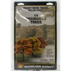 Woodland Scenics TR1577 3" - 5" Fall Colors Deciduous Trees (Pack of 14) - Model Train Junction: Quality Parts and Art Supplies Discount
