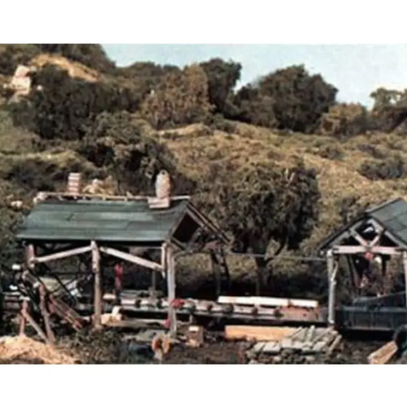 Woodland Scenics TS154 HO Tie & Plank Mill Trackside Scenes Kit - Model Train Junction: Quality Parts and Art Supplies New